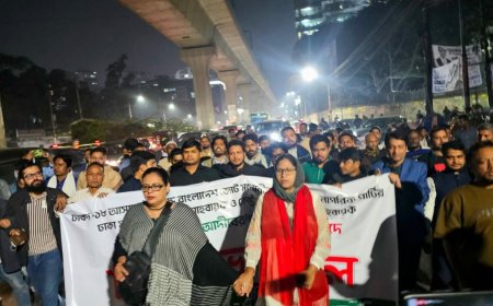 দলীয় প্রার্থীর ওপর হামলার প্রতিবাদে রাজধানীতে এনসিপির বিক্ষোভ মিছিল