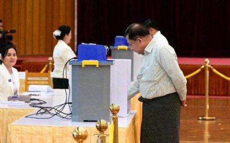 নির্বাচন নিয়ে আন্তর্জাতিক সমালোচনা উড়িয়ে দিলেন মিয়ানমার জান্তা প্রধান