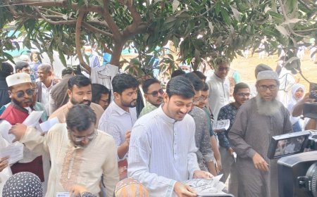 শাপলা কলি প্রতীকে নাসীরুদ্দীন পাটওয়ারীর গণসংযোগ 