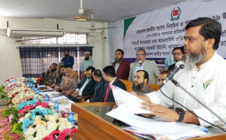 ঢাকা-৪ আসনে বিএনপি প্রার্থী রবিনের নির্বাচনি ইশতেহার ঘোষণা