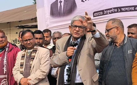 Fakhrul seeks votes in Thakurgaon, cites honesty in polls