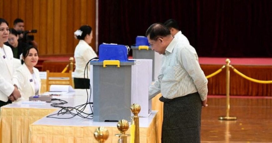 নির্বাচন নিয়ে আন্তর্জাতিক সমালোচনা উড়িয়ে দিলেন মিয়ানমার জান্তা প্রধান