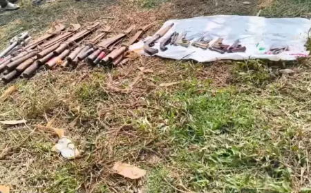 কুমিল্লার সীমান্তবর্তী এলাকায় পুকুর থেকে অস্ত্র উদ্ধার