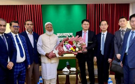 চীনা পর্যবেক্ষক দলের সঙ্গে জামায়াত আমিরের বৈঠক