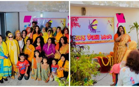 খিলগাঁওয়ে বর্ণিল আয়োজনে “বসন্ত উৎসব ১৪৩২”